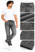 Men's Washed Grey Straight Fit Jeans | Premium Denim