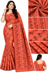 Women's Floral Printed Saree – Multicolor Variants
