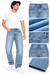 Men's Light Blue Distressed Denim Jeans – Regular Fit