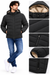Men’s Premium Black Hooded Puffer Jacket – Winter Collection