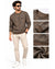 Men’s Brown Marble Print Full Sleeve Sweatshirt – Premium Casual Wear