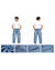 Men’s Light Blue Cargo Jeans – Relaxed Baggy Fit & Utility Style