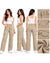 Women’s Grey Embroidered Wide-Leg Jeans – Stylish & Trendy Fit