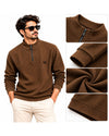 Men’s Premium Waffle Knit Half-Zip Sweatshirt