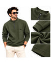 Men’s Premium Waffle Knit Half-Zip Sweatshirt