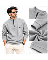 Men’s Premium Waffle Knit Half-Zip Sweatshirt