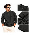 Men’s Premium Waffle Knit Half-Zip Sweatshirt
