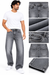 Men's Grey Washed Regular Fit Denim Jeans