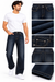 Men's Dark Indigo Straight Fit Jeans | Premium Denim