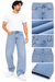 Men's Light Blue Washed Denim Jeans – Classic Regular Fit