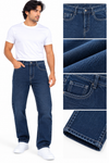 Men's Dark Blue Denim Jeans – Classic Everyday Style