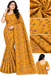 Women's Floral Printed Saree – Multicolor Variants