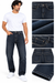 Men's Dark Blue Washed Denim Jeans – Classic Everyday Style