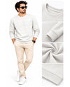 Men’s Premium Textured tshirt – Beige Chevron Pattern |