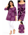 Elegant Purple Floral Women’s Kurti
