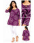 Elegant Purple Floral Women’s Kurti