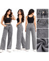 Women’s Grey Embroidered Wide-Leg Jeans – Stylish & Trendy Fit