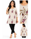 Elegant Women’s Printed A-Line Kurti – Stylish 3/4 Sleeve Ethnic Wear