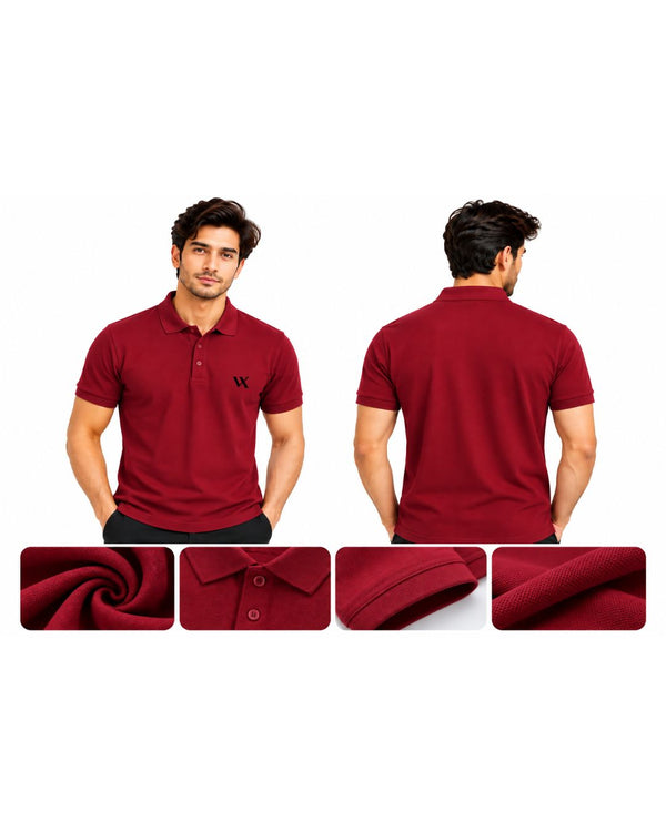 Men’s Premium Maroon Polo T-Shirt – Classic & Stylish Fit
