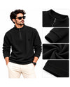 Men’s Premium Waffle Knit Half-Zip Sweatshirt